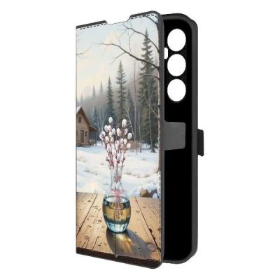 Лот: 25383017. Фото: 1. Чехол Krutoff Eco Book "Верба... Чехлы, бамперы
