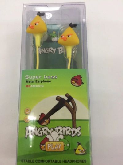 Лот: 10011930. Фото: 1. Наушники "Angry Birds" Желтые... Красноярск