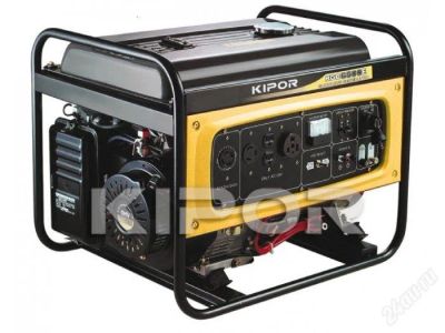 Лот: 749473. Фото: 1. Бензогенератор KIPOR KGE6500Х. Другое (садовый инструмент и инвентарь)