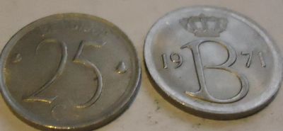 Лот: 5175057. Фото: 1. Монета 25 сантимов Бельгия. Европа