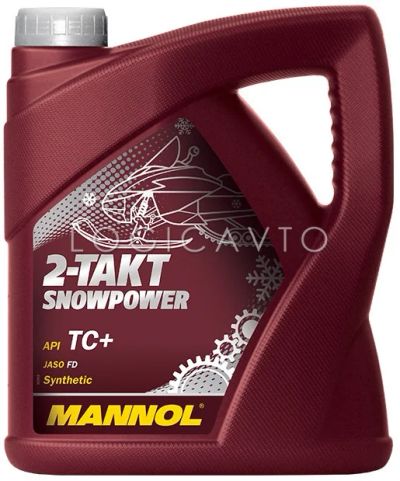 Лот: 9042063. Фото: 1. Mannol 2-Takt Snowpower, 4L, Бесплатная... Масла, жидкости