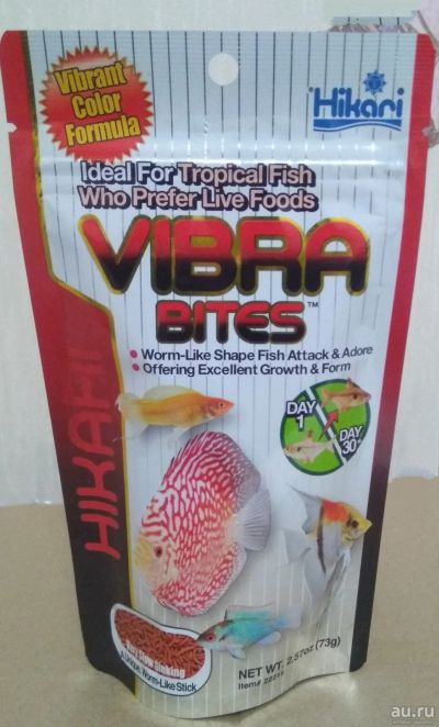 Лот: 12808101. Фото: 1. Корм для рыб Hikari Vibra Bites... Корма