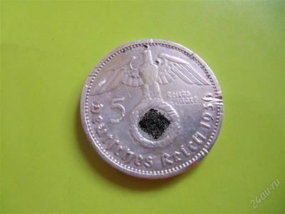 Лот: 2584851. Фото: 1. 5 марок 1936 г.А,фашистская Германия... Германия и Австрия