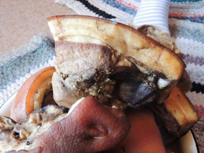 Лот: 7531205. Фото: 1. Копчёное мясо с салом на кости. Мясо, птица, яйцо