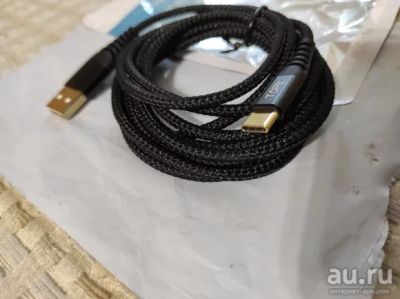 Лот: 16798773. Фото: 1. 1м USB type-c кабель 5v/3a для... Дата-кабели, переходники