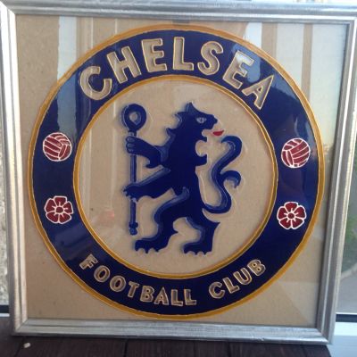 Лот: 7650082. Фото: 1. Логотип Chelsea ручной работы. Картины, рисунки