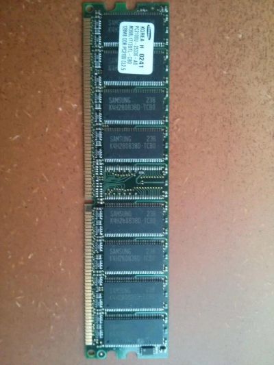 Лот: 4526691. Фото: 1. Samsung PC2100U-25330-A0 128MB... Оперативная память