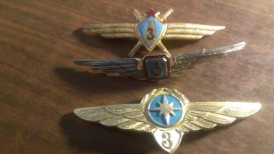 Лот: 8337938. Фото: 1. Знаки отличия штурманов авиации... Другое (значки, медали, жетоны)