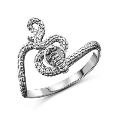 Лот: 23866489. Фото: 1. Серебряное кольцо Змея. Кольца, перстни