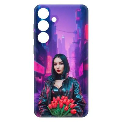 Лот: 25133653. Фото: 1. Чехол Krutoff Soft Case "Киберпанк... Чехлы, бамперы