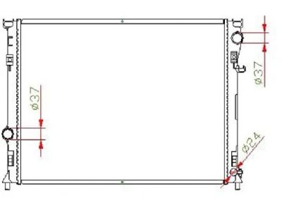 Лот: 3701317. Фото: 1. Радиатор chrysler 300c/dodge magnum... Двигатель и элементы двигателя