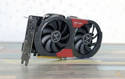 Лот: 12528546. Фото: 1. Colorful GeForce GTX1050Ti 4Gb... Видеокарты