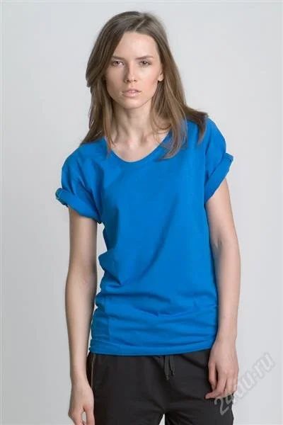 Лот: 1169723. Фото: 1. Футболка Asymmetry Blue. Другое (женская одежда)