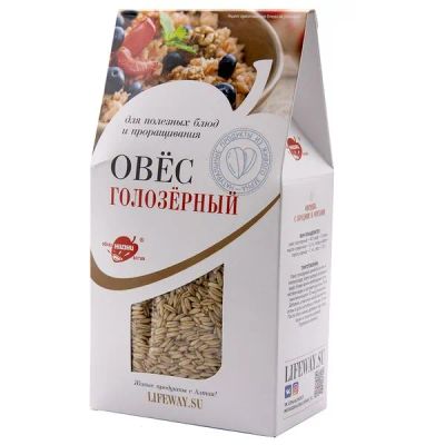 Лот: 22073636. Фото: 1. Овес голозерный (oats) LifeWay... Другое (продукты)