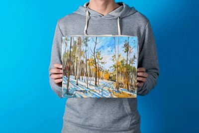 Лот: 14353911. Фото: 1. Картина маслом 25*30см 2019 Художник... Картины, гравюры