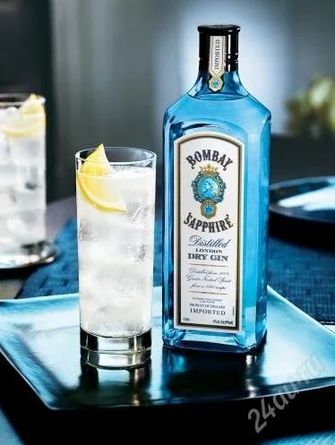 Лот: 841907. Фото: 1. Джин BOMBAY SAPPHIRE. Красноярск