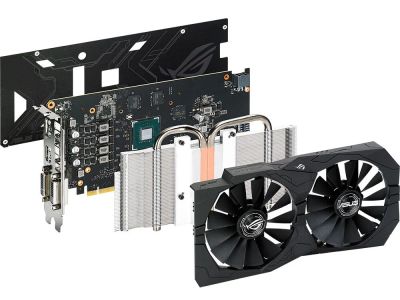 Лот: 10688463. Фото: 1. Asus GTX 1050Ti 4Gb (STRIX-GTX1050TI-4G-Gaming... Видеокарты