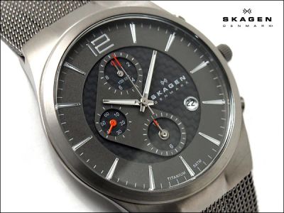 Лот: 3153241. Фото: 1. Титановый хронограф Skagen 906XLTTM. Оригинальные наручные часы