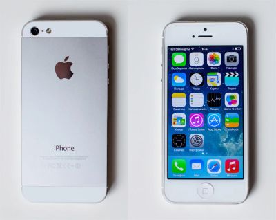 Лот: 3378284. Фото: 1. Apple iPhone 5, White, 16Gb. Смартфоны