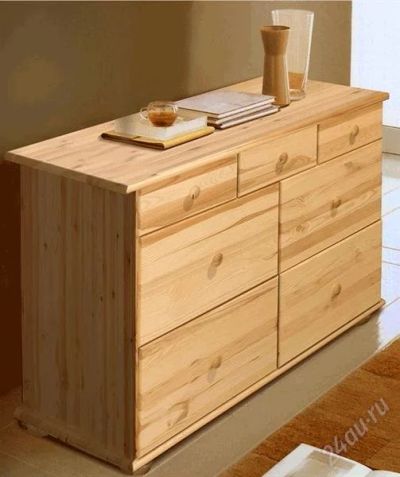 Лот: 2429923. Фото: 1. Комод из сосны 116х74х35 тип 4. Комоды