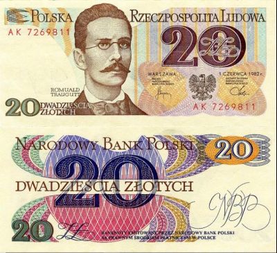 Лот: 16360770. Фото: 1. Польша 20 злотых 1982. Европа