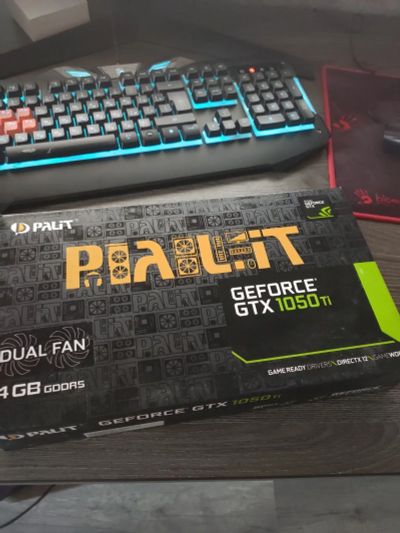 Лот: 17835731. Фото: 1. Видеокарта Palit GTX 1050Ti 4GB. Видеокарты