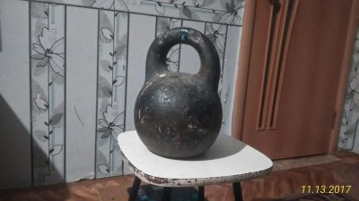 Лот: 10602586. Фото: 1. Гиря чугунная 32 кг. Гири