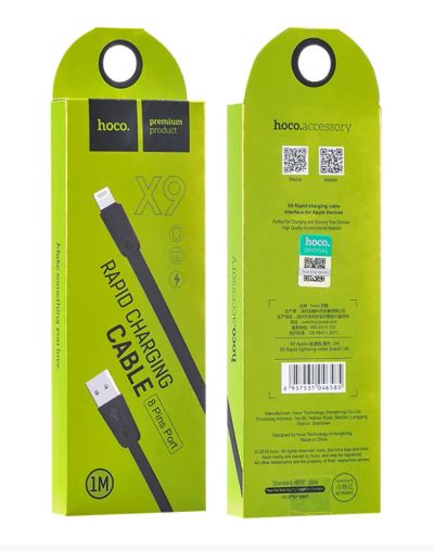 Лот: 12603220. Фото: 1. Кабель USB-Lightning Hoco X9 High... Дата-кабели, переходники