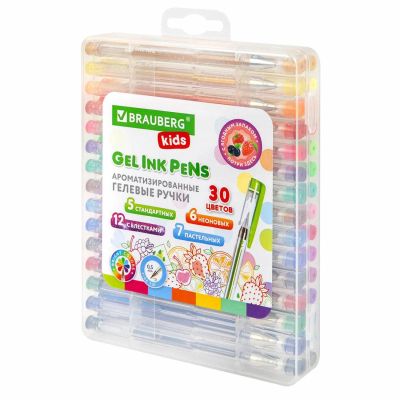 Лот: 24541619. Фото: 1. Набор гелевых ручек Brauberg Kids... Ручки, карандаши, маркеры