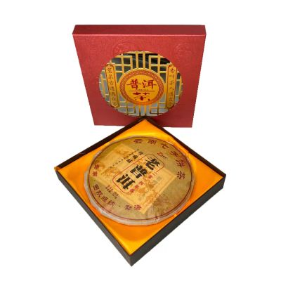 Лот: 20532546. Фото: 1. Пуэр блин Yunnan Qizi Cake Tea... Чай, кофе, какао