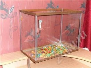Лот: 504600. Фото: 1. аквариум 56 литров+грунт+градусник. Аквариумы, террариумы