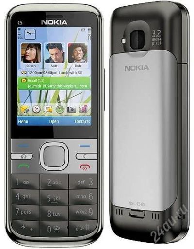 Лот: 1003413. Фото: 1. nokia c5-00 warm grey с рубля... Смартфоны