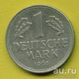 Лот: 8959552. Фото: 1. Германия ФРГ 1 марка 1963-1989-1990... Германия и Австрия