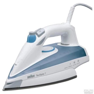 Лот: 8606171. Фото: 1. Утюг Braun TS725 White/blue 2400Вт... Утюги, парогенераторы, отпариватели