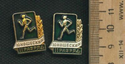 Лот: 17753631. Фото: 1. (№9658) значки Юношеский 2 разряд... Другое (значки, медали, жетоны)