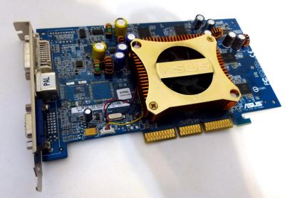 Лот: 4867604. Фото: 1. ASUS GeForce FX 5700 425Mhz AGP... Видеокарты