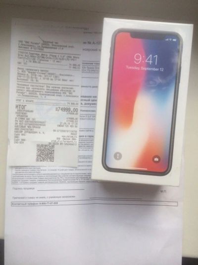 Лот: 12018475. Фото: 1. Iphone X 64Gb Space Grey. Смартфоны