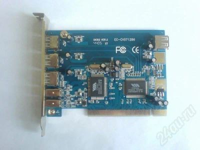 Лот: 22711. Фото: 1. Контроллер VIA USB 2.0/IEEE1394... Красноярск