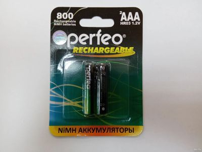 Лот: 16508300. Фото: 1. Аккумулятор Perfeo R03 800mAh... Батарейки, аккумуляторы, элементы питания