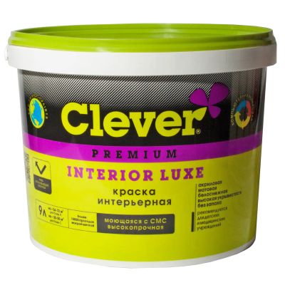 Лот: 19508606. Фото: 1. Краска Clever interior luxe для... Краски, лаки, растворитель