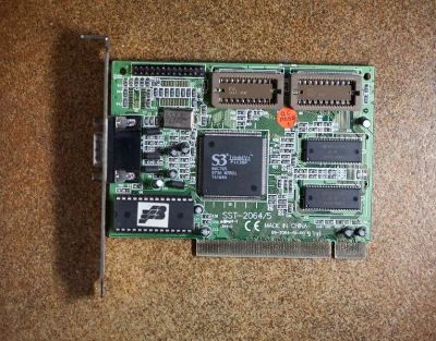 Лот: 157058. Фото: 1. Видеокарта S3 Trio64v+ PCI. Видеокарты