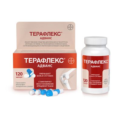 Лот: 23261117. Фото: 1. Терафлекс адванс капс. №120. Лекарства