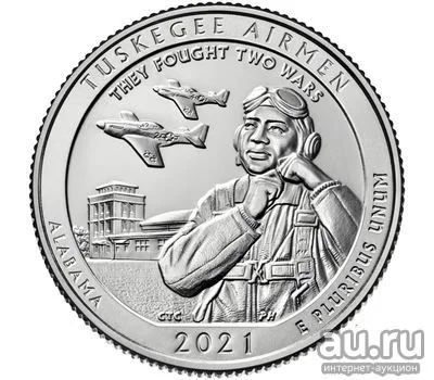 Лот: 17640723. Фото: 1. США 25 центов 2021 года. Национальный... Америка