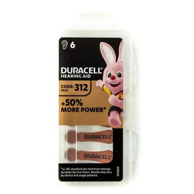 Лот: 22145051. Фото: 1. Элем.пит.DURACELL DA312/6BL ActiveAir... Батарейки, аккумуляторы, элементы питания