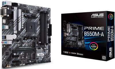Лот: 24997342. Фото: 1. ASUS PRIME B550M-A Новая Гарантия... Материнские платы