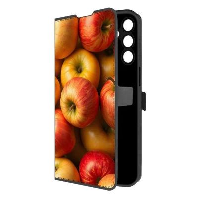 Лот: 25542188. Фото: 1. Чехол Krutoff Eco Book "Яблоки... Чехлы, бамперы