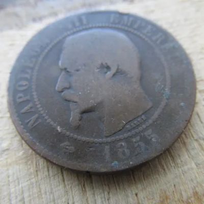 Лот: 20009901. Фото: 1. Монета 10 сантим Франция 1855... Европа