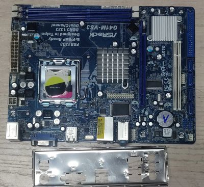 Лот: 20371766. Фото: 1. Мат. плата ASRock G41M-VS3/LGA775... Материнские платы