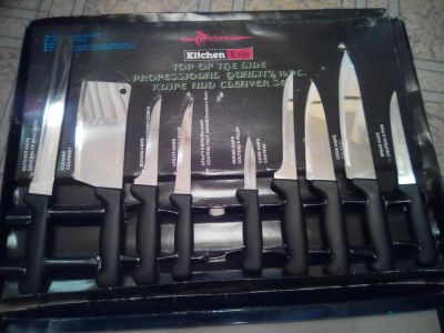 Лот: 10259437. Фото: 1. Набор кухонных ножей (неполный... Столовые приборы, ножи