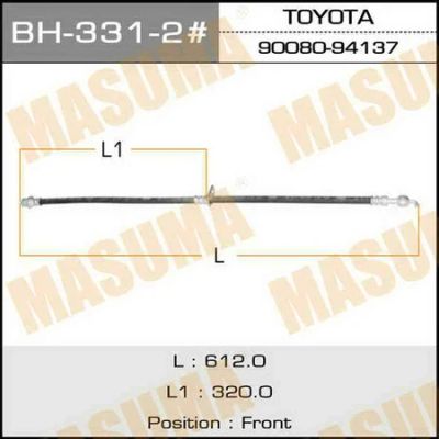 Лот: 18590495. Фото: 1. Шланг тормозной masuma front ipsum... Тормозная система